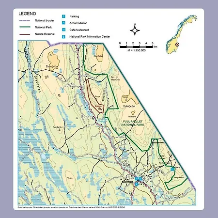 15 - Fulufjellets Nasjonalparker - Natur-, Dyre- Og Fugleopplevelser Appartamento Ljordalen